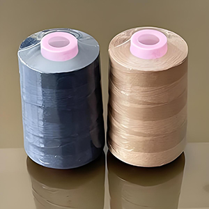 Polyester core sewing thread